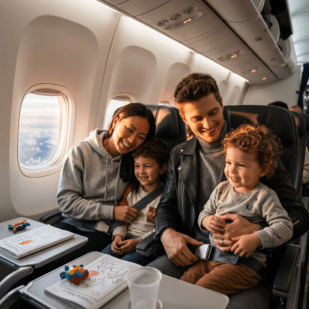 Families travelling together